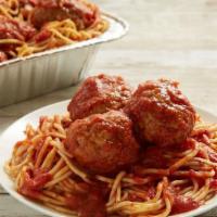 Spaghetti & Meatball · with Parmigiana for an additional charge.