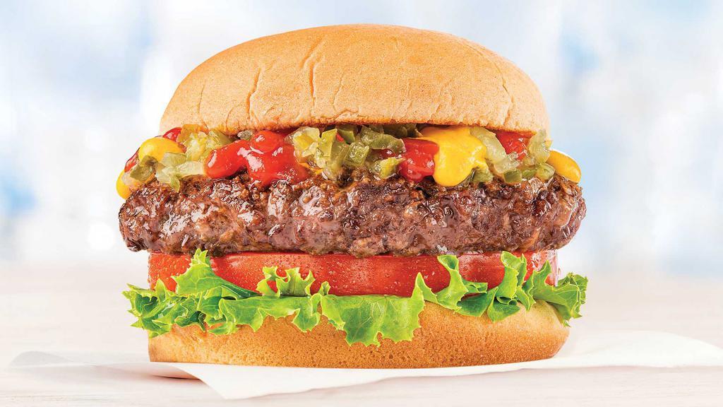 Welcome Burger - 1/4 Lb. · Start with our juicy 1/4lb burger, on a toasted classic bun and choose your favorite condiments, toppings, and more to make it your own.
