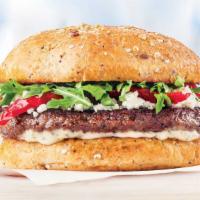 Mediterranean Impossible™ Burger - 1/4 Lb. · Impossibly delicious, 100% plant-based burger with roasted tomatoes, goat cheese, lemon cape...