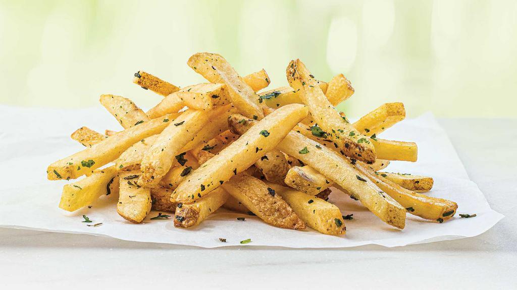 Tuscan Fries · Tossed in garlic and herbs