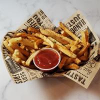 Homemade French Fries · Small or large options.