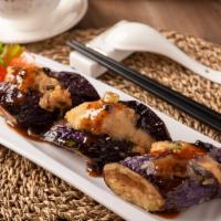 Fried Stuffed Eggplants/煎壤茄子(3) · 3 pieces
