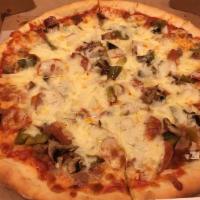 Fontana Special Pizza · Mushrooms, peppers, onions, sausage, pepperoni, and extra cheese.