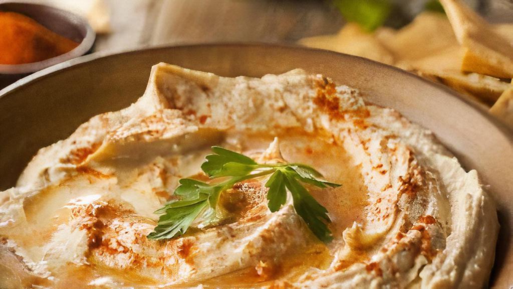 Hummus + Freshly Baked Pita · 