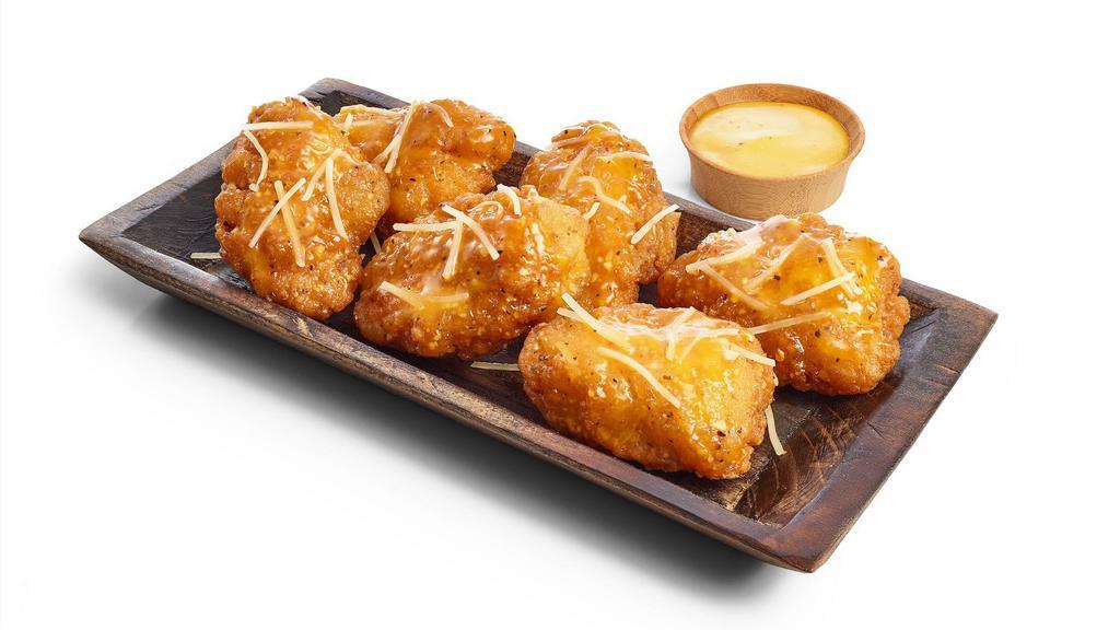 5 Boneless Wings · Boneless Wings tossed in your choice of sauce and served with ranch, blue cheese, or honey mustard.