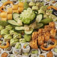 Large Vegetables Platter · Chef choice of four vegetable specialty rolls and eleven vegetables roll.