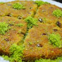 Kunefe Special · Kunefe with cheese and pistachio inside.