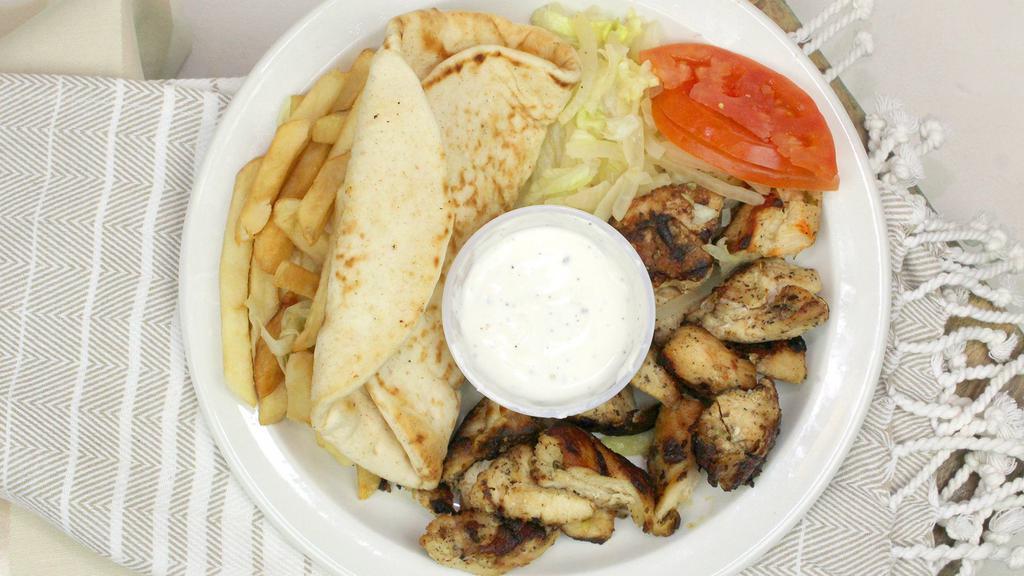 Chicken Gyro Platter With Side · With your choice of side.