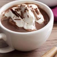 Hot Chocolate · With whipped cream.