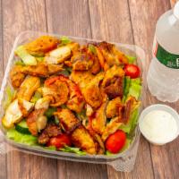 Grill Chicken Salad · comes w/ salad Free Bottle water 
Salad Dressing: 
Ranch
French
Bluecheese