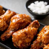 Chicken Wings With French Fries · 