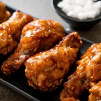 Buffalo Chicken Wings With French Fries · 