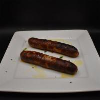 Chorizos A La Plancha · Grilled Spanish pork sausages, two count