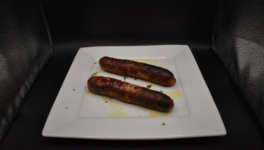 Chorizos A La Plancha · Grilled Spanish pork sausages, two count