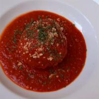 Meatball · Prime Veal, Pork & Beef Meatball, Tomato Sauce, Parmigiano Reggiano