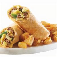 New! Phllly Steak & Cheese Wrap · Your favorite omelet, now travel sized! Get eggs, shaved sirloin, sauteed peppers, onions, a...