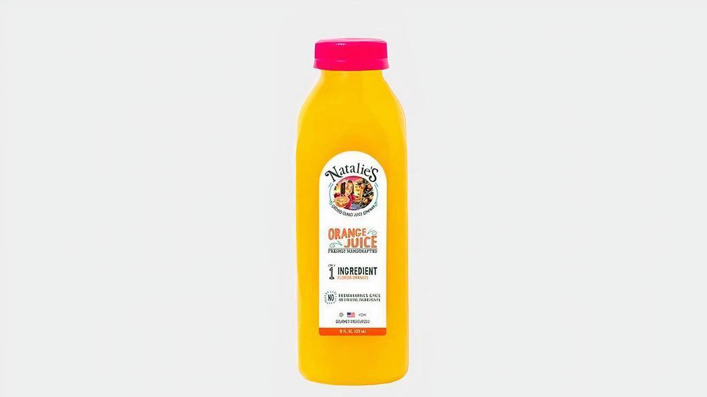 Natalie'S Orange Juice (16Oz) · Natalie's orange juice is made from fresh oranges. Rich in Vitamin C & folate, both are known to support immune function & prevent cell damage.