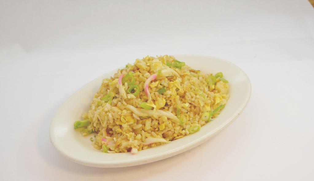Pork Fried Rice (Small) · Small fried rice with pork, egg, fishcake and scallion.