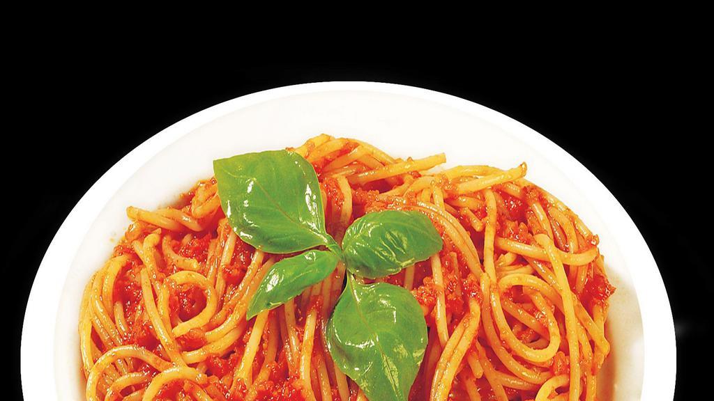 Pasta With Tomato Sauce · Fresh tomato sauce served with any choice of pasta