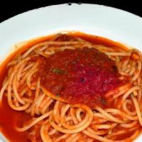 Linguine Fra Diavolo · Tomato sauce, linguine, tomato paste and red pepper flakes