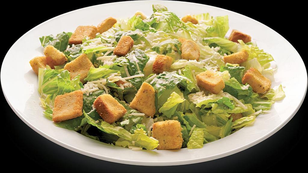 Caesar Salad · Romaine lettuce with croutons, freshly shaved parmesan cheese, and Caesar dressing.