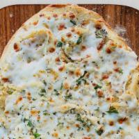 Cheese, Please! · classic hummus, mozzarella & feta, parsley