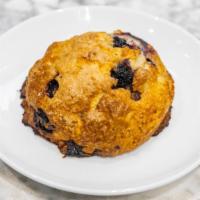 Blueberry Scone · Fresh blueberries and lemon zest baked into a supple scone