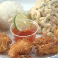 Jumbo Coconut Shrimp Plate · Served with sweet chili sauce.