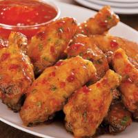 Hot Sweet & Chili · Traditional bone-in wings, hand-tossed in your choice of sauce or rub. Choose your flavors!