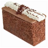 長朱古力 Chocolate Cake · Chocolate sponge cake with a layer of chocolate buttercream, topped with vanilla buttercream...