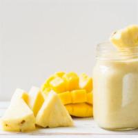 Island Impact Smoothie · Delicious Smoothie made with Banana, mango, pineapple, and coconut water.