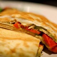 Chicken Bella Crepe · Melted mozzarella cheese, sliced baked chicken, roasted red peppers, and choice of walnut pe...