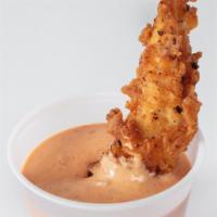 Riverboat Fried Chicken Strips · One pound of our tender, juicy Riverboat Fried Chicken strips with your choice of dipping sa...