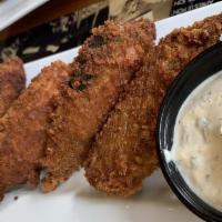 Jalapeño Poppers · Cream cheese, bacon, cheddar, Jack and ranch dressing | Spicy