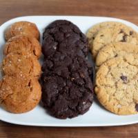 Bestsellers (Half Dozen) · A half dozen mix of our bestseller cookies! (2 Salted Chocolate Chip (vg), 2 Peanut Butter (...