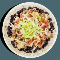 Signature Recipes - Beef Burrito Bowl · Contains: Cheddar Cheese Sauce, Beef Steak, Creamy Chipotle, Fresh Salsa