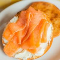 Toasted Bagel W/ Lox & Cream Cheese · 