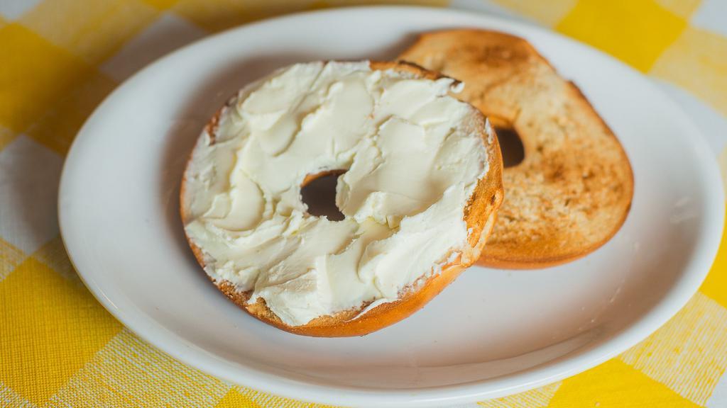 Toasted Bagel W/ Cream Cheese · 