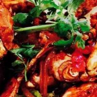 Deep Fried Blue Crab With Spicy Chilli Sauce / 香辣蟹 · Spicy.