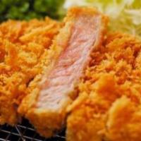 Fish Katsu · Served with miso soup or salad and rice. consuming raw or undercooked seafood shellfish eggs...