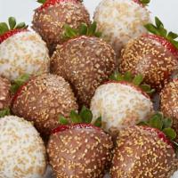 Gold Sparkle Strawberries · Our gold sparkle strawberries are as dazzling on the eyes as they are on the palate. We’ve t...