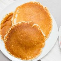 Pancakes With 2 Eggs & Meat · 