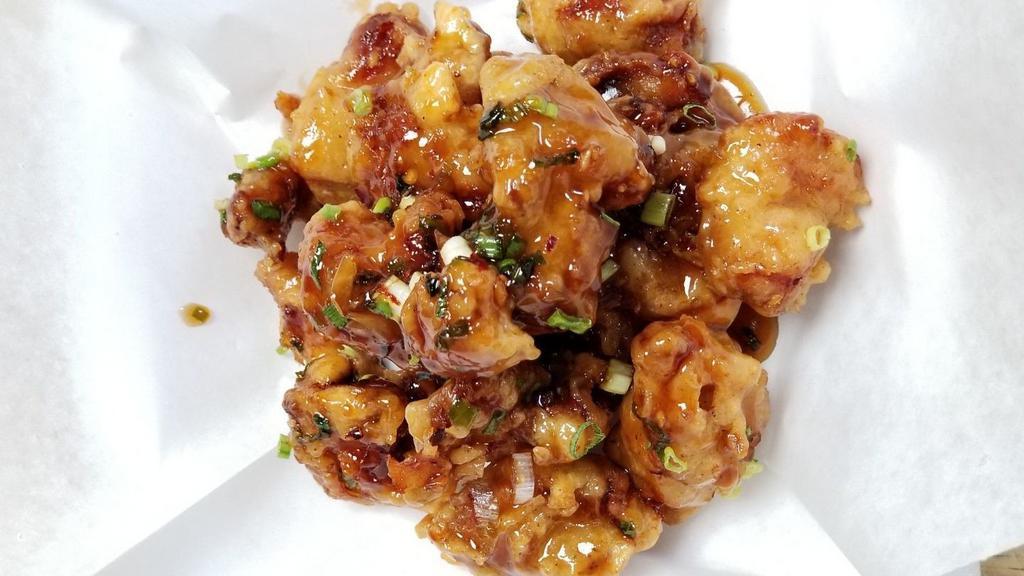 Crunchy Korean Fried Chicken · Boneless Savory Crunchy Chicken Gangjeong