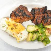 Marinated Steak Tips (12 Oz.) · Our famous meat house steak tips grilled to order! Marinade choices: meat house, maple bourb...