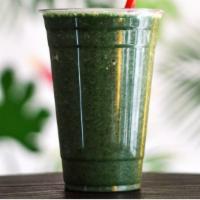 Dtx Green Smoothie · Coconut water, spinach, kale, banana, apple, spirulina, lemon, honey.