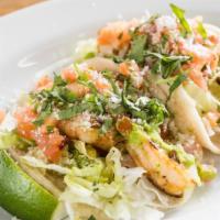 3 Grilled Shrimp Tacos · 