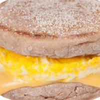 Eggs & Cheese Sandwich · Fluffy scrambled eggs and melted cheese on a buttery soft roll.