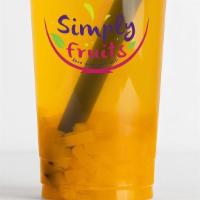 Lychee Sunrise · Green Tea, Lychee Juice, Mango Jelly