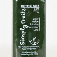 Detox Me! · Bitter melon, spirulina, cucumber, lime.