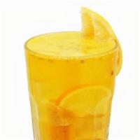 Tropical Lemonade · The tropical flavors of lychee and mango will transport you to the beach!